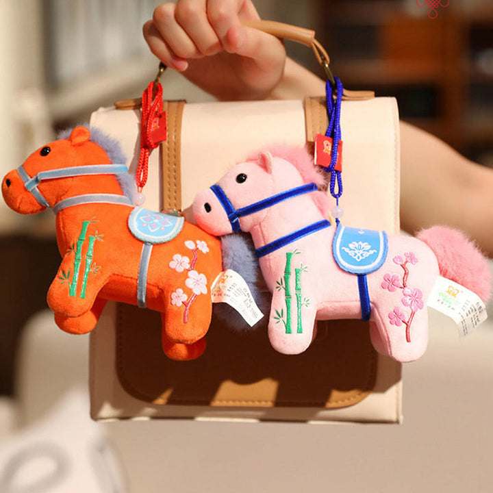 Buddha Stones馬年 竹製 龍 蓮華 鳳凰 ぬいぐるみ ホームデコレーション - image 9