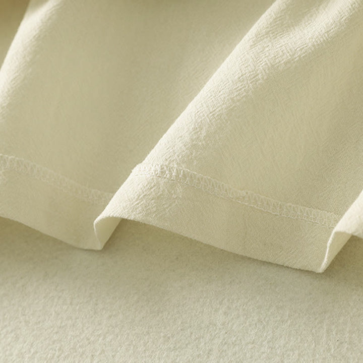 Buddha Stonesアシンメトリーフロントフロッグボタン長袖レディースコットンシャツ - image 15