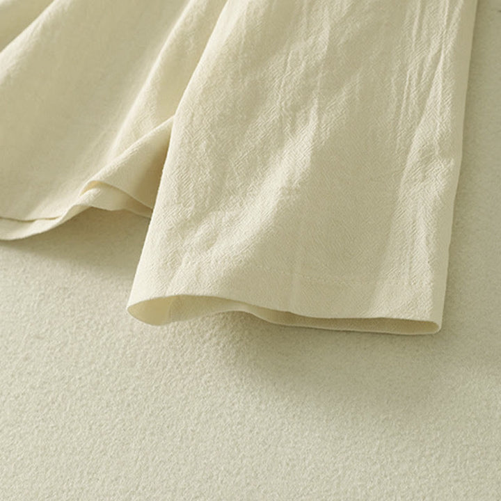 Buddha Stonesアシンメトリーフロントフロッグボタン長袖レディースコットンシャツ - image 13