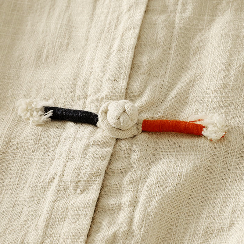 Buddha Stonesプレーンチャイニーズフロッグボタン 長袖 レディース コットンリネン 禅服 シャツ - image 10