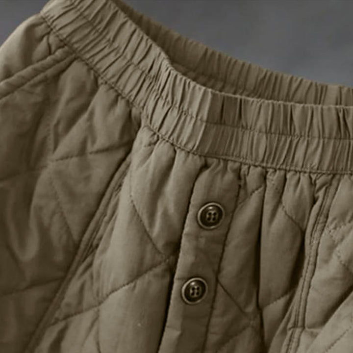 Buddha Stonesレディース 無地 コットン パッド入り サーマル 7-8丈 スカート ポケット付き - image 3