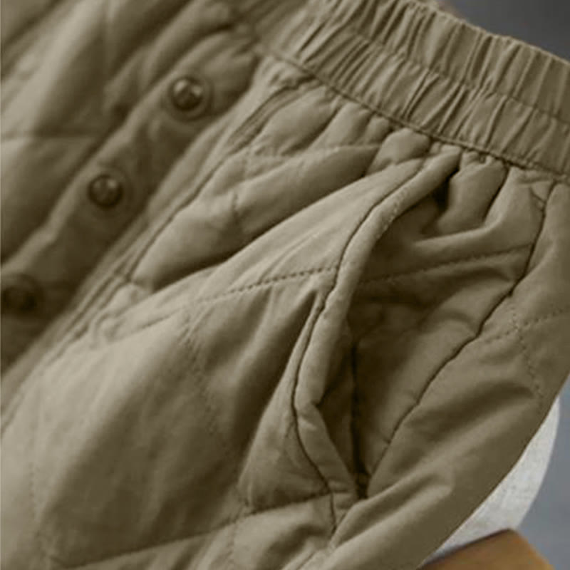 Buddha Stonesレディース 無地 コットン パッド入り サーマル 7-8丈 スカート ポケット付き - image 6