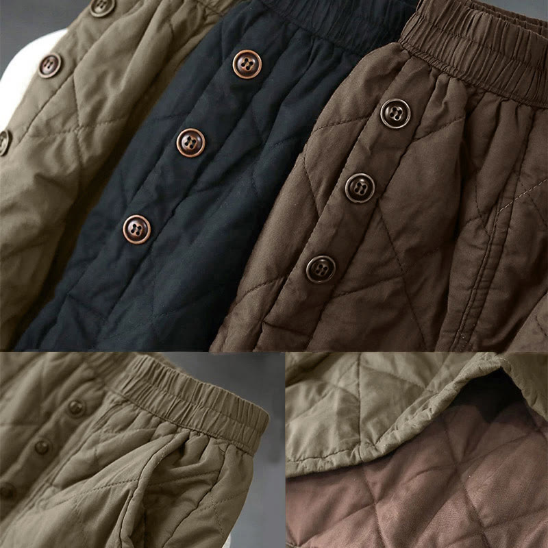 Buddha Stonesレディース 無地 コットン パッド入り サーマル 7-8丈 スカート ポケット付き - image 16