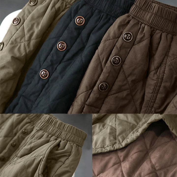 Buddha Stonesレディース 無地 コットン パッド入り サーマル 7-8丈 スカート ポケット付き - image 16