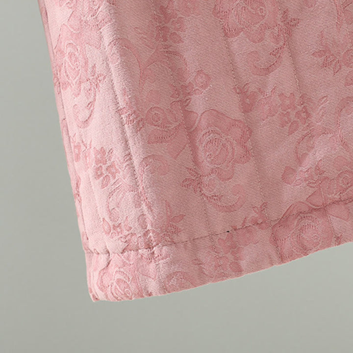 Buddha Stonesジャカード コットンパッド レディース ワイドレッグ サーマル アンクル丈 パンツ ポケット付き - image 9