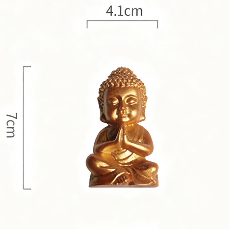 Buddha Stones如来仏像 冷蔵庫用マグネット ホームデコレーション - A2スタイル 4.1×7×3cm（背面マグネット付き） - image 3