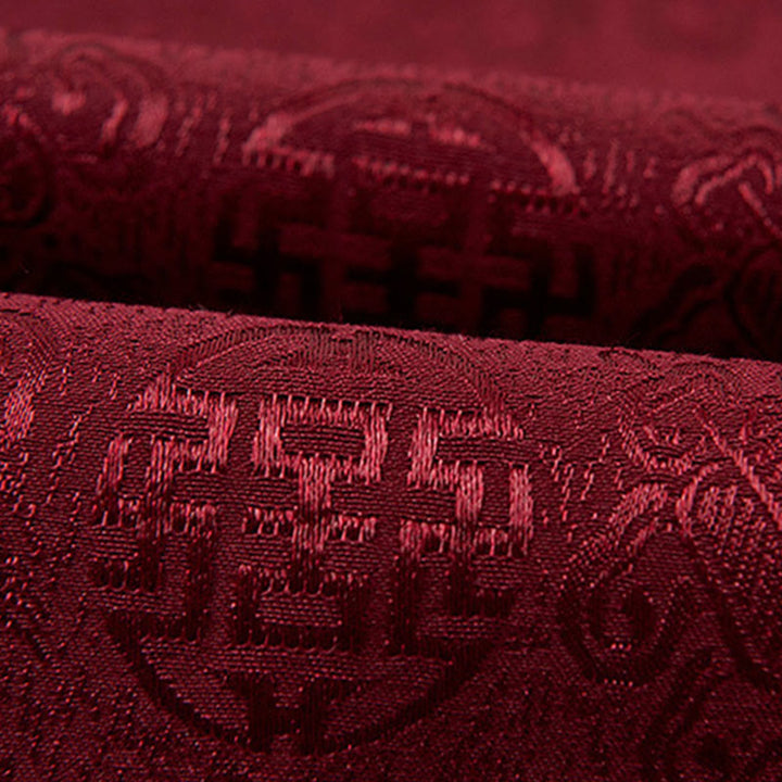 Buddha Stones刺繍模様スタンドカラー長袖メンズ唐装ジャケットポケット付き - image 6