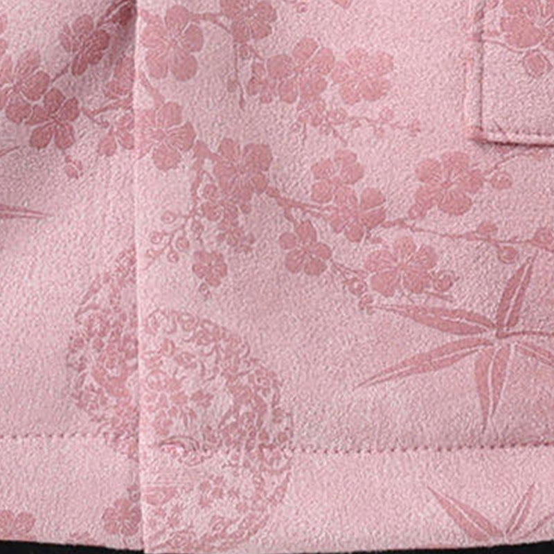 Buddha Stones秋 ジャカード 竹 カエルボタン 長袖 メンズ コットンジャケット ポケット付き - image 17