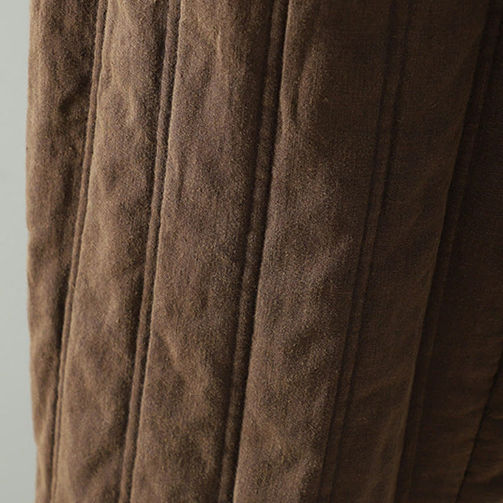 Buddha Stonesデイリー 無地 ドローストリングデザイン レディース ハーレム 伸縮性ウエスト コットンパンツ ポケット付き - image 3