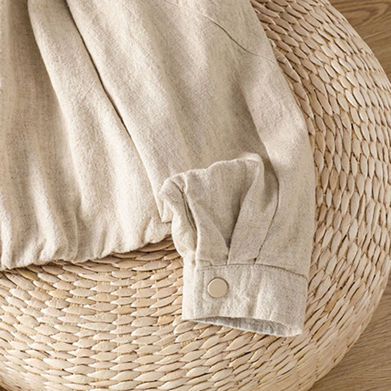 Buddha Stonesレディース コットン ジッパーデザイン ダブルレイヤー ロングスリーブ ジャケット ポケット付き - image 17