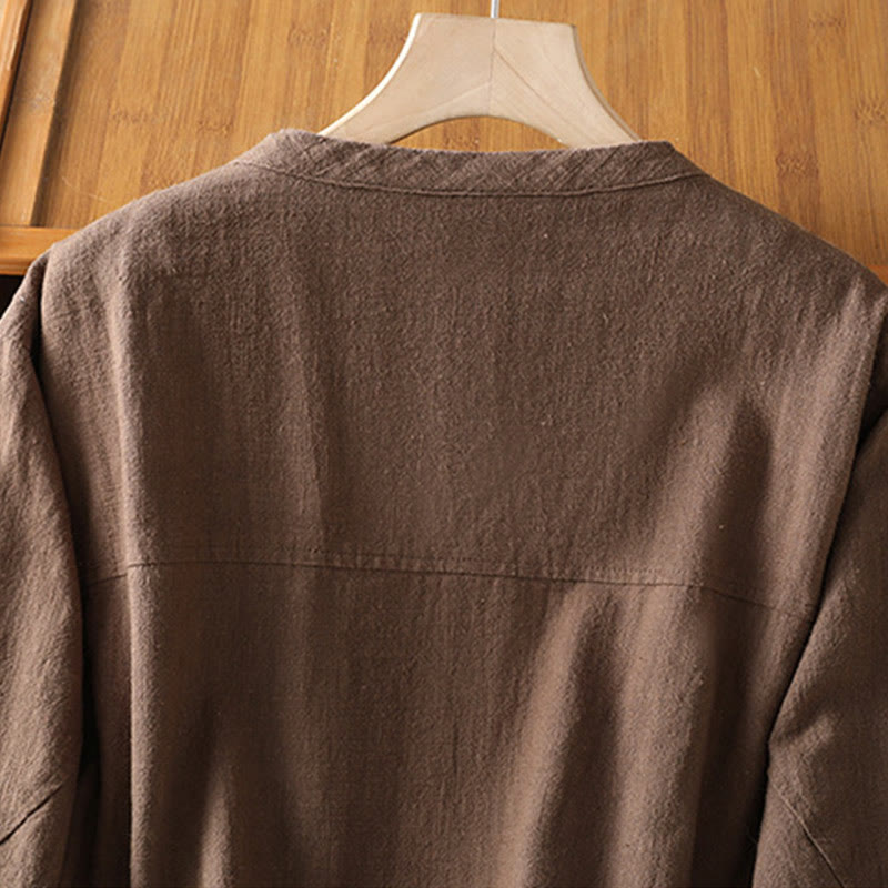 Buddha Stonesレディース コットン ジッパーデザイン ダブルレイヤー ロングスリーブ ジャケット ポケット付き - image 25