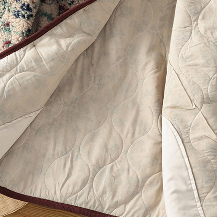 Buddha Stonesレディース コットン 花柄 ボタンデザイン 長袖 サーマルジャケット ポケット付き - image 13