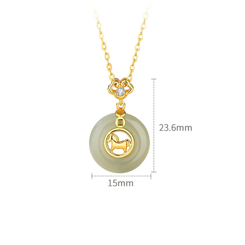 Buddha Stones 925スターリングシルバー 和田翡翠平和のお守りチャーム午年赤紐ブレスレット - image 16