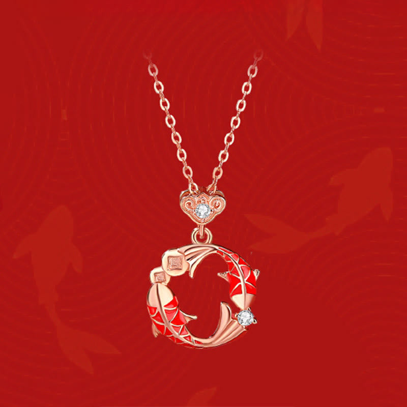 Buddha Stones925スターリングシルバーメッキ 18Kゴールド鯉デザイン 守護イヤリング - image 14