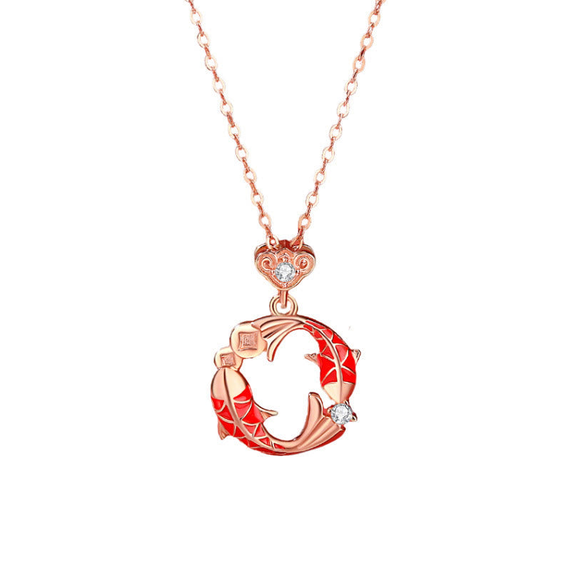 Buddha Stones 925スターリングシルバーメッキ 18Kゴールド鯉辰砂赤紐コネクションブレスレット - image 11