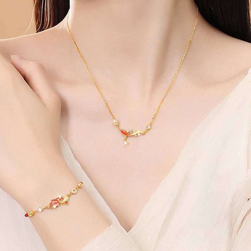 Buddha Stones925スターリングシルバー鯉デザイン赤紐良縁祈願ブレスレット - image 11