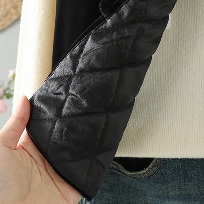 Buddha Stonesの白い花の刺繍模様のレディースノースリーブベストウエストコート - image 5