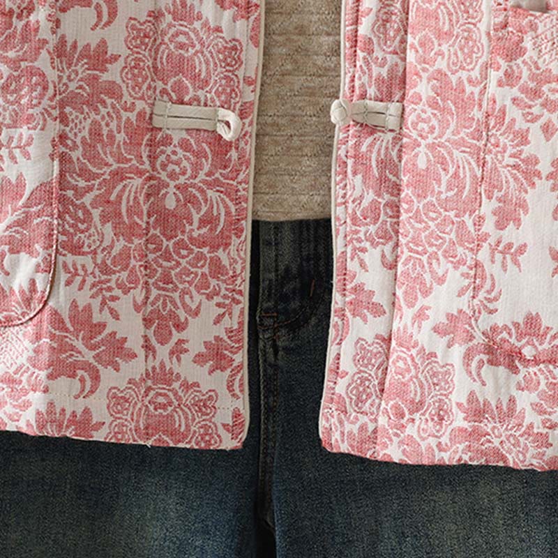 Buddha Stonesレディース 牡丹の花 カエルボタンデザイン 長袖 サーマルジャケット ポケット付き - image 10