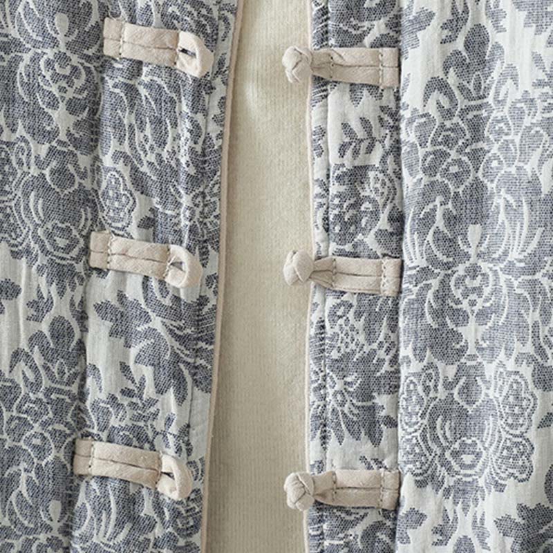 Buddha Stonesレディース 牡丹の花 カエルボタンデザイン 長袖 サーマルジャケット ポケット付き - image 24