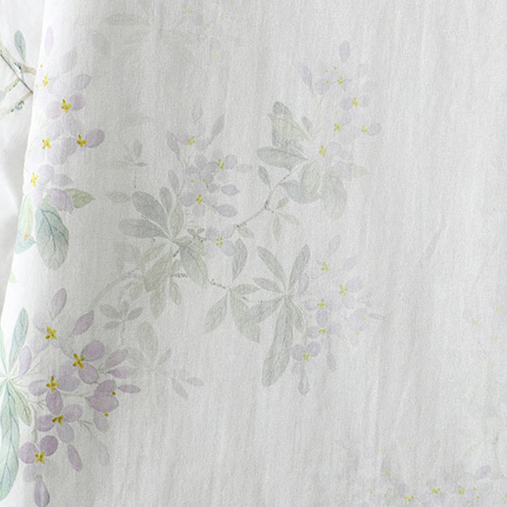 Buddha Stonesレディース パープルフラワーリーフ フロッグボタンデザイン 長袖 サーマルジャケット - image 8