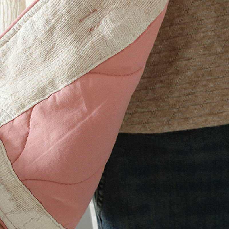 Buddha Stonesレディース ベージュ フロッグボタン 長袖 サーマルジャケット ポケット付き - image 6