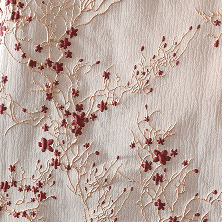 Buddha Stonesと赤い花、つるボタンのデザイン、ポケット付き長袖サーマルレディースジャケット - image 10