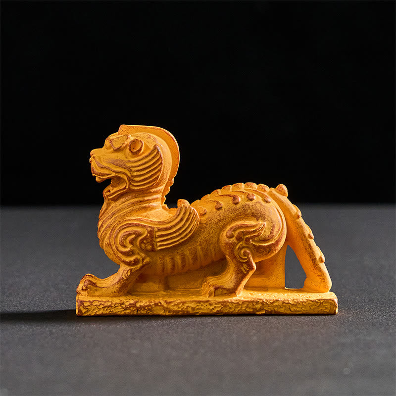 Buddha StonesFU犬 双子仏 スクエアディンデザイン 冷蔵庫用マグネット ホームデコレーション - 福犬 8×5.6×2cm（背面マグネット付き） - image 0