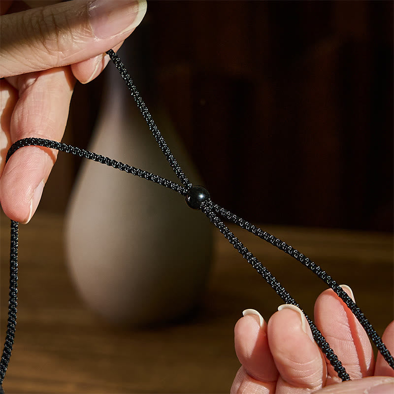 Buddha Stonesチベット瑪瑙 彫刻 富の神 九眼 ビーズ良縁祈願ネックレス ペンダント - image 4