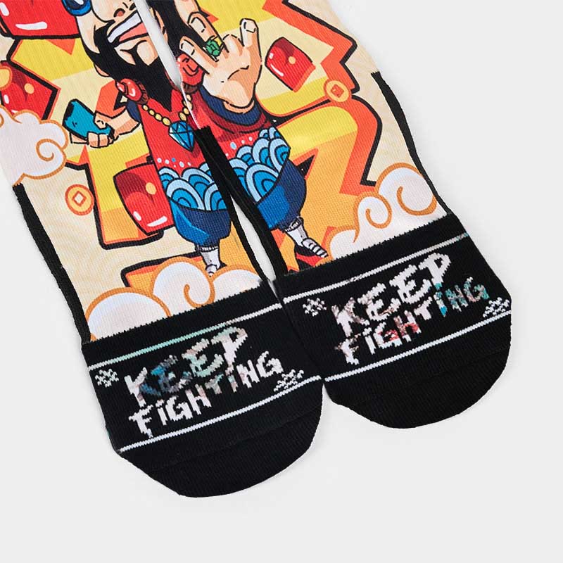 Buddha Stonesカジュアル 富の神 赤い封筒 インゴット マイクロクルー メンズ レディース ユニセックス ソックス - image 8