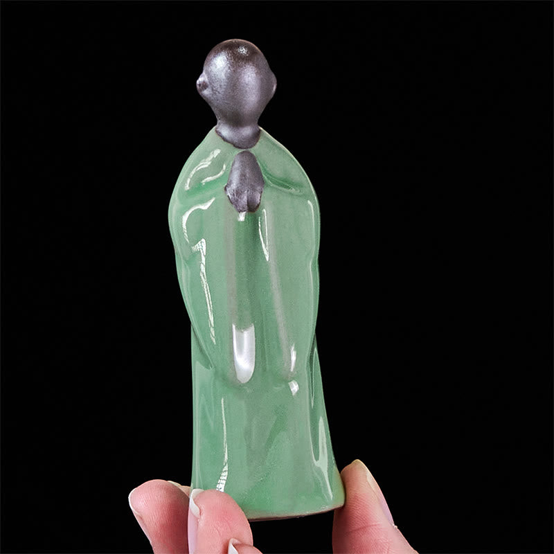 Buddha Stones瞑想 僧侶 陶器像 静寂 室内装飾 - image 39