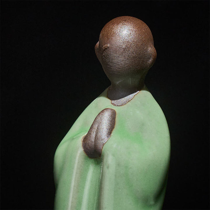 Buddha Stones瞑想 僧侶 陶器像 静寂 室内装飾 - image 40