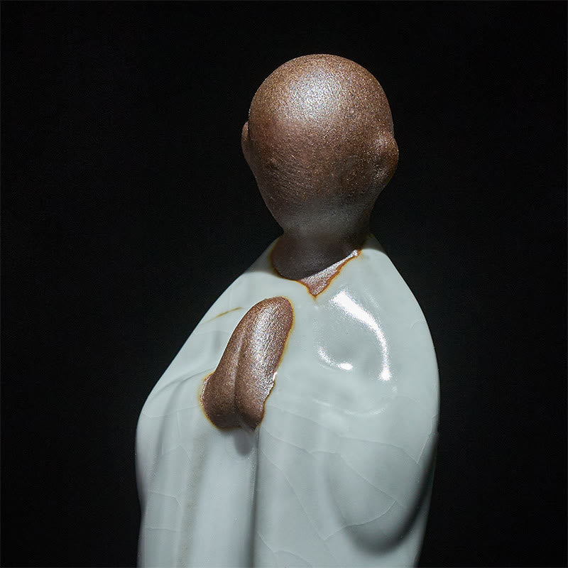 Buddha Stones瞑想 僧侶 陶器像 静寂 室内装飾 - image 16