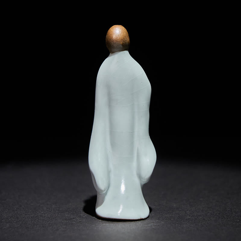 Buddha Stones瞑想 僧侶 陶器像 静寂 室内装飾 - image 18