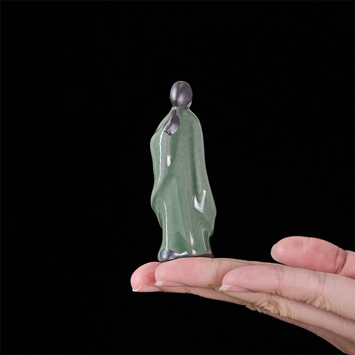 Buddha Stones瞑想 僧侶 陶器像 静寂 室内装飾 - image 46