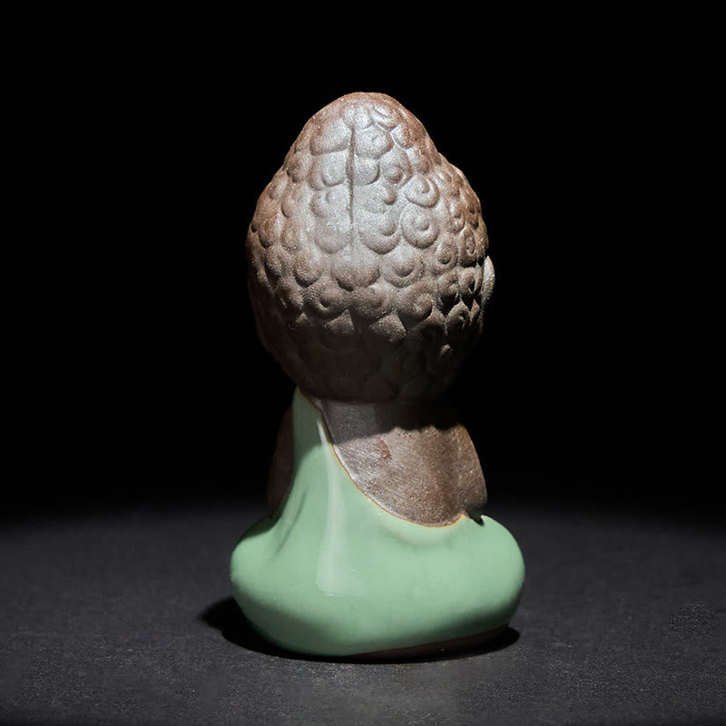 Buddha Stones祈り 瞑想 休息 僧侶 陶器像 静寂 家の装飾 - image 21