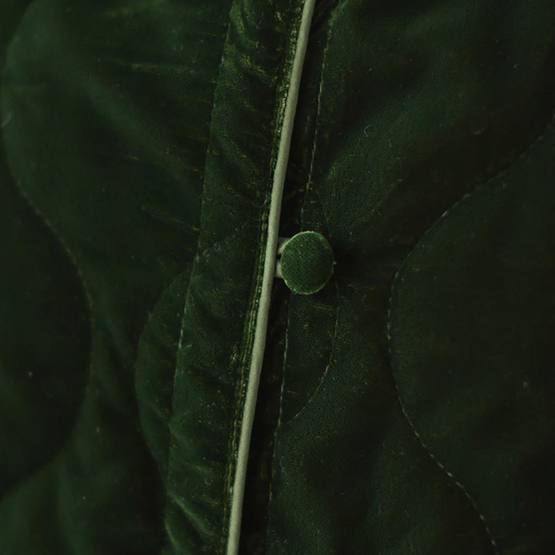 Buddha Stonesダイヤモンド柄ショートスタイルレディース長袖厚手ジャケットポケット付き - image 12