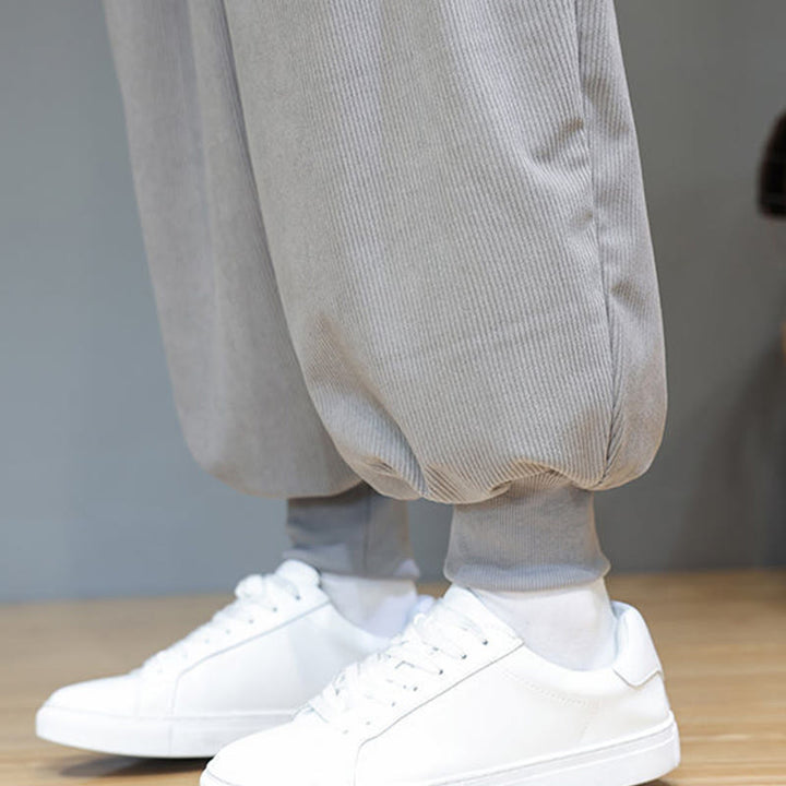 Buddha Stones春の無地メンズアンクル丈コットンパンツ（ポケット付き） - image 19