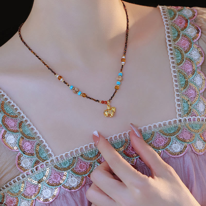 Buddha Stonesタイガーアイのお守り 金運 午年 ネックレス ペンダント - image 4