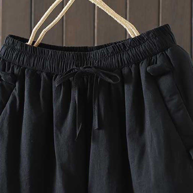 Buddha Stonesレディース 冬用ドローストリング フリース裏地 サーマルハーレムパンツ ポケット付き - image 11