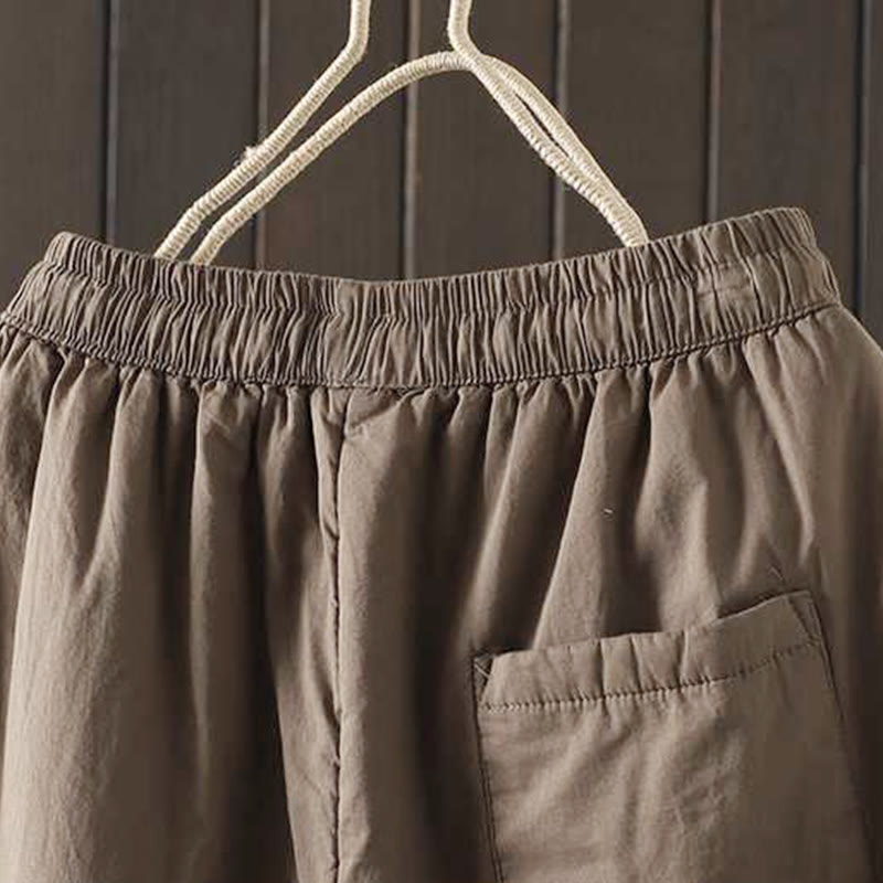 Buddha Stonesレディース 冬用ドローストリング フリース裏地 サーマルハーレムパンツ ポケット付き - image 4