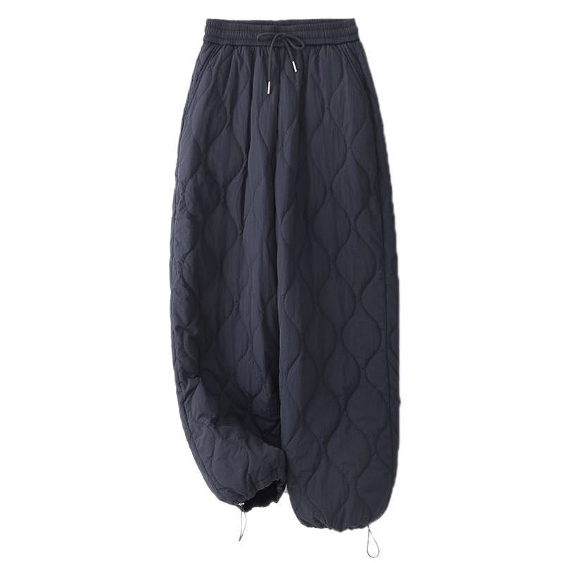 Buddha Stonesレディース プレーン 伸縮性カフデザイン ドローストリング 保温性 厚手パンツ ポケット付き - image 9