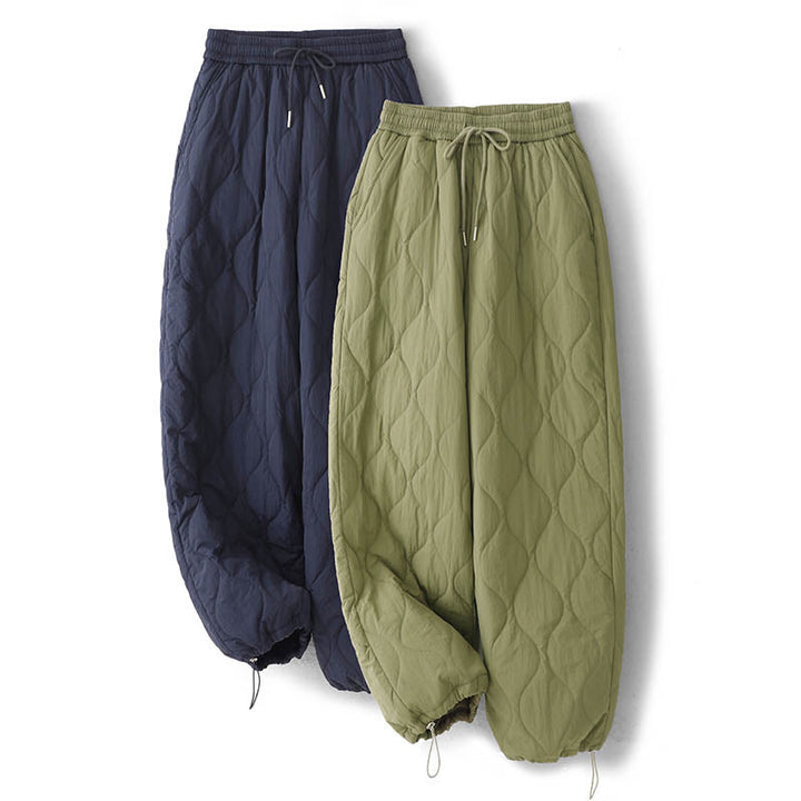 Buddha Stonesレディース プレーン 伸縮性カフデザイン ドローストリング 保温性 厚手パンツ ポケット付き - image 21