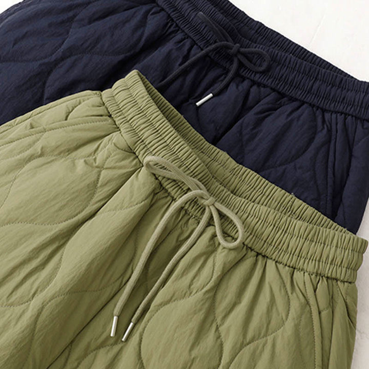 Buddha Stonesレディース プレーン 伸縮性カフデザイン ドローストリング 保温性 厚手パンツ ポケット付き - image 25