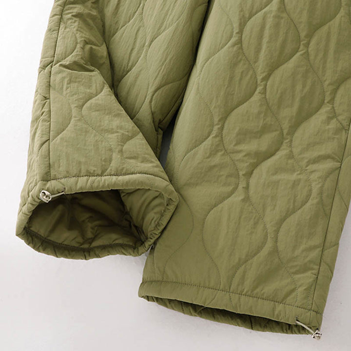 Buddha Stonesレディース プレーン 伸縮性カフデザイン ドローストリング 保温性 厚手パンツ ポケット付き - image 18