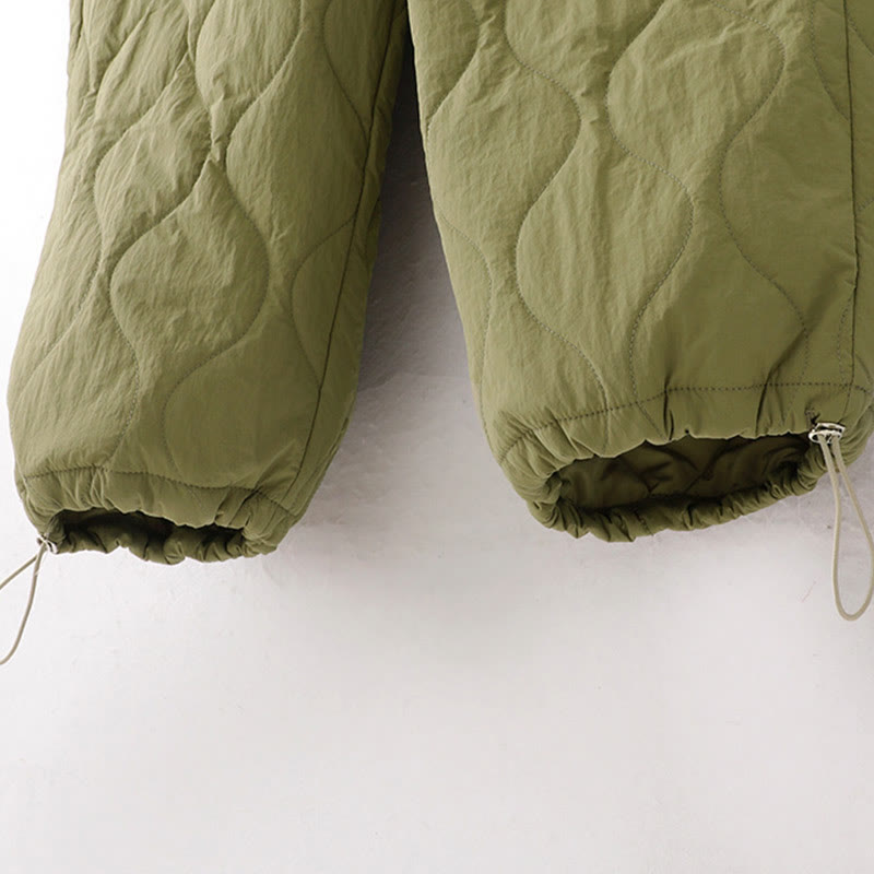 Buddha Stonesレディース プレーン 伸縮性カフデザイン ドローストリング 保温性 厚手パンツ ポケット付き - image 19