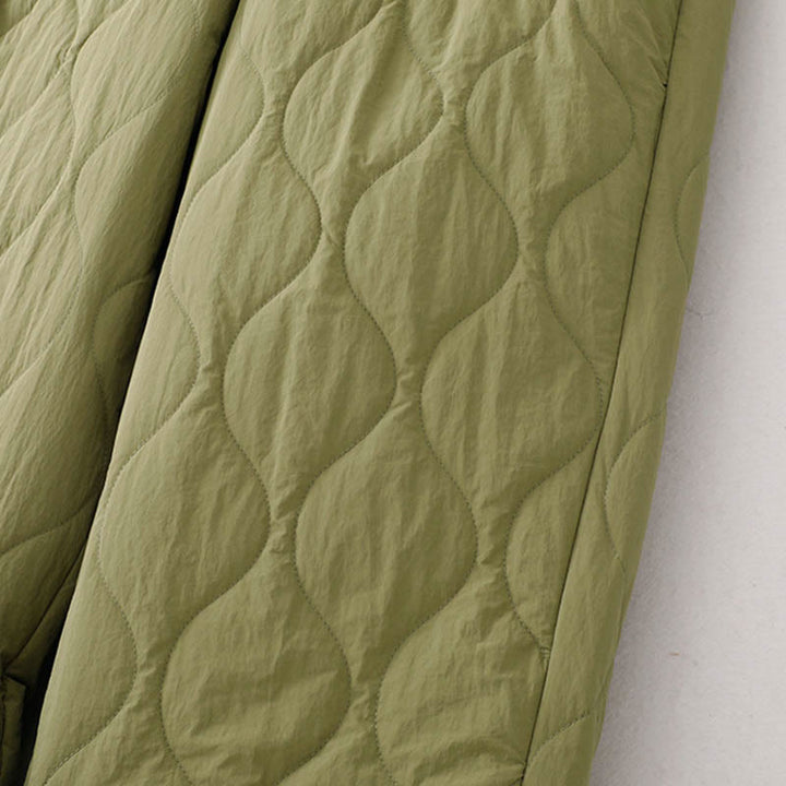 Buddha Stonesレディース プレーン 伸縮性カフデザイン ドローストリング 保温性 厚手パンツ ポケット付き - image 16