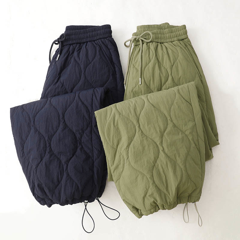 Buddha Stonesレディース プレーン 伸縮性カフデザイン ドローストリング 保温性 厚手パンツ ポケット付き - image 22