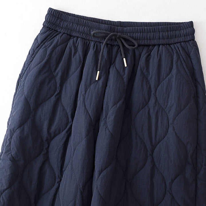 Buddha Stonesレディース プレーン 伸縮性カフデザイン ドローストリング 保温性 厚手パンツ ポケット付き - image 3