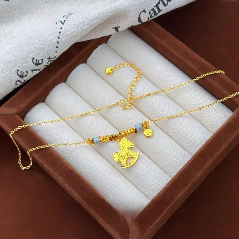 Buddha Stones金運 午年 銅製 バランス 幸運 ネックレス ペンダント - image 1