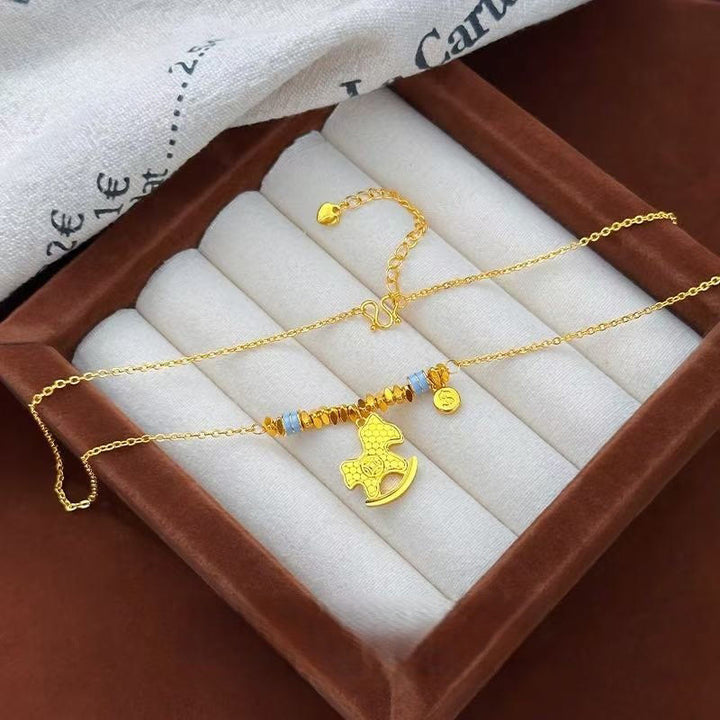 Buddha Stones金運 午年 銅製 バランス 幸運 ネックレス ペンダント - image 1